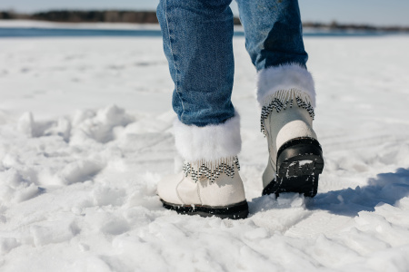 Унты женские из камуса лошади "Норка", короткие